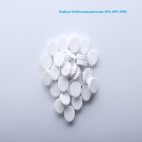 CAS 2893-78-9 60% di polvere di sodio dicloroisocianurate SDIC